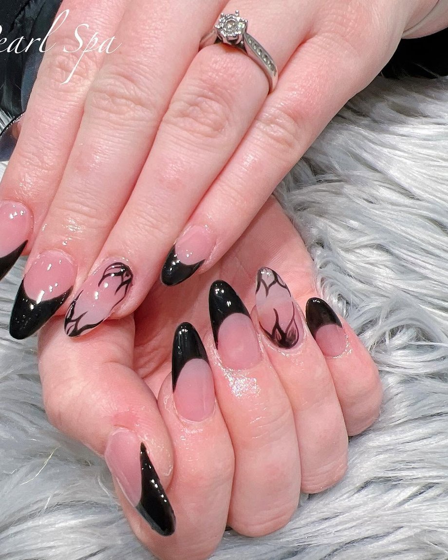 Nude and French manicure by Pearl Spa